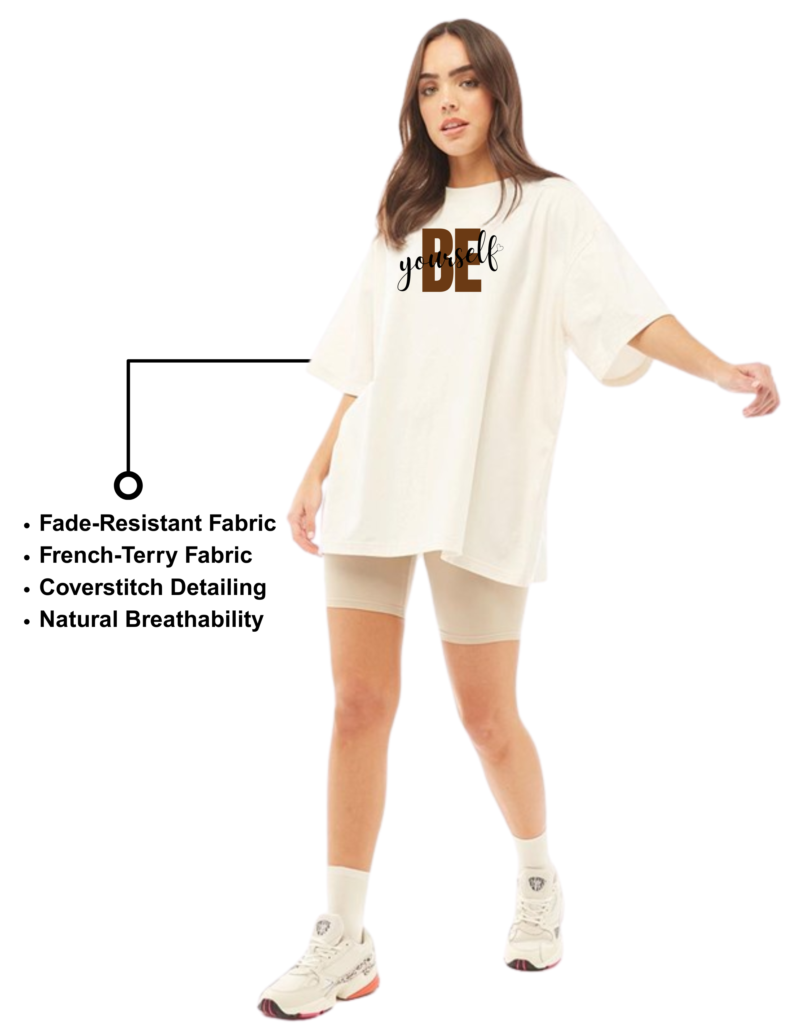 Women's Beyourself Oversized Tshirt