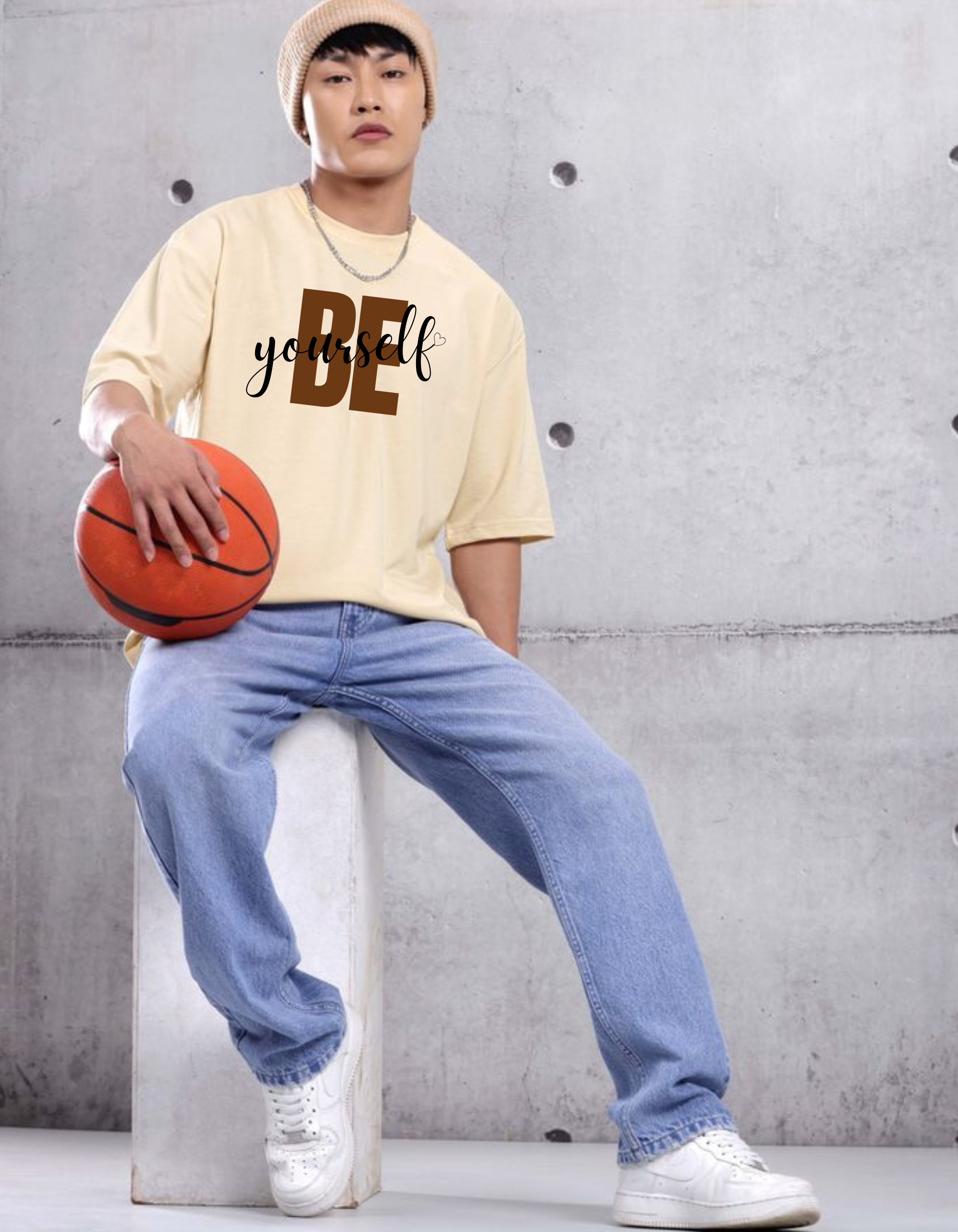 Be yourself oversized t-shirt